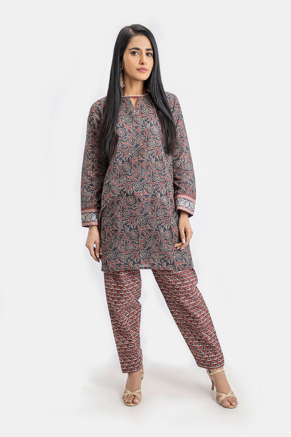 Grey | Unstitched | Khaddar | 2pcs