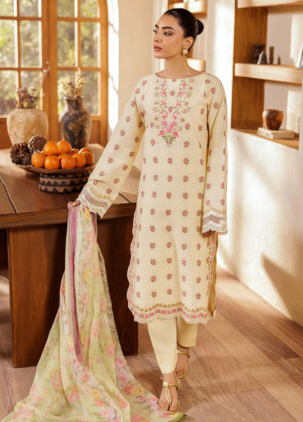 RajBari Amari Embroidered Lawn Jacquard Unstitched 3Pc Suit D-03