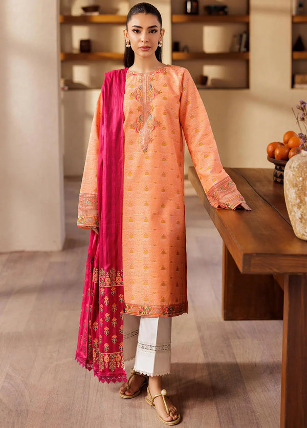 RajBari Amari Embroidered Lawn Jacquard Unstitched 3Pc Suit D-04