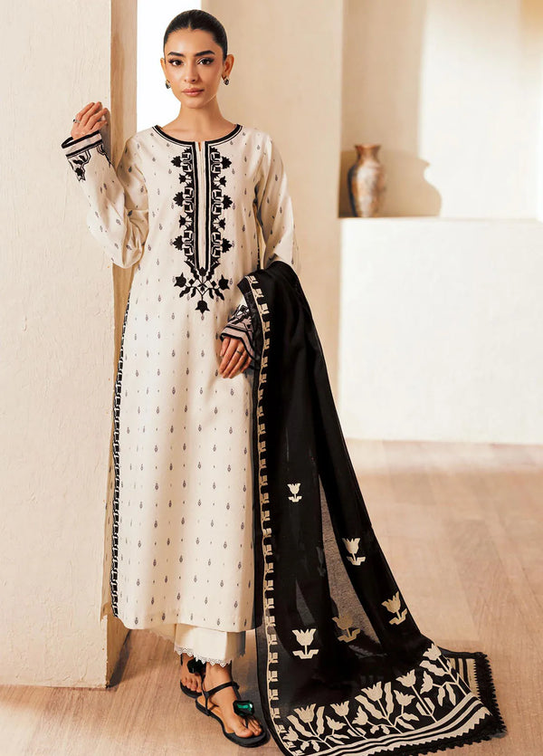 RajBari Amari Embroidered Lawn Jacquard Unstitched 3Pc Suit D-05