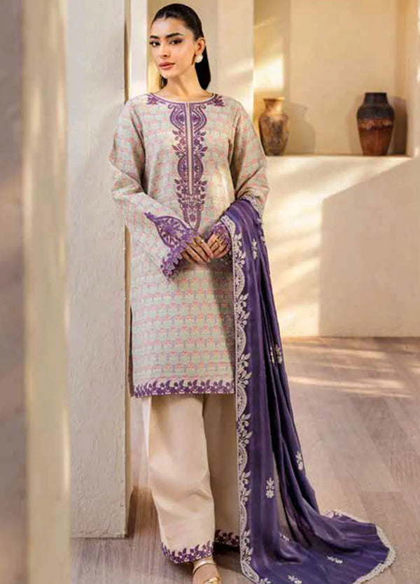 RajBari Amari Embroidered Lawn Jacquard Unstitched 3Pc Suit D-11