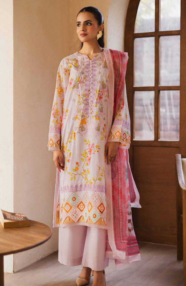 Freesia Zen Embroidered Lawn Collection 2025 D-50071 ADIVA