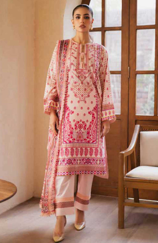 Freesia Zen Embroidered Lawn Collection 2025 D-50080 VALIQA