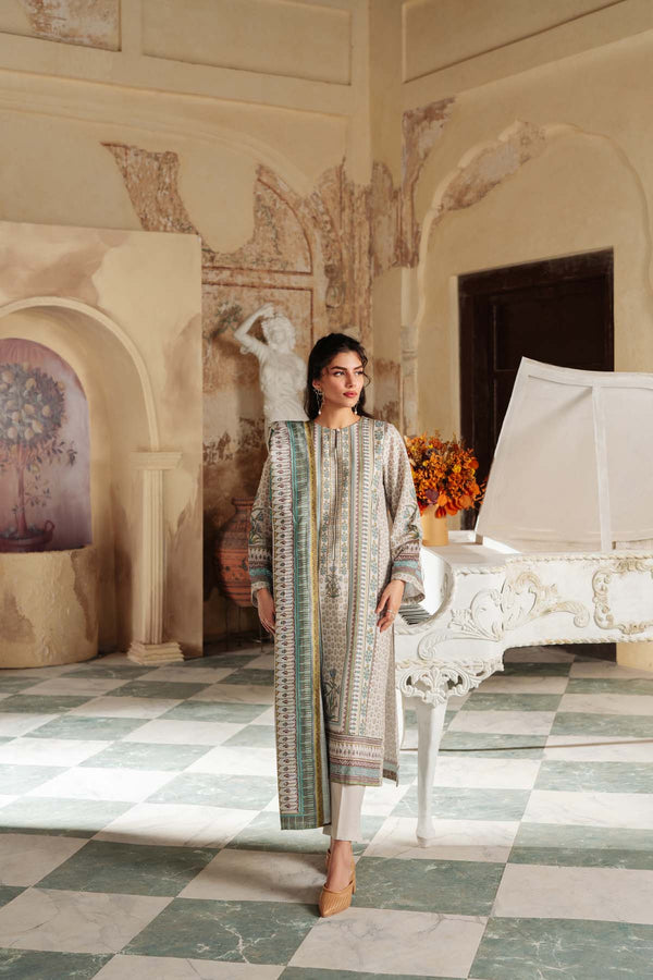 Printed Khaddar 3 Piece