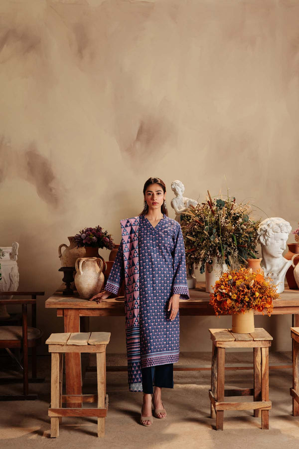 Printed Khaddar 3 Piece