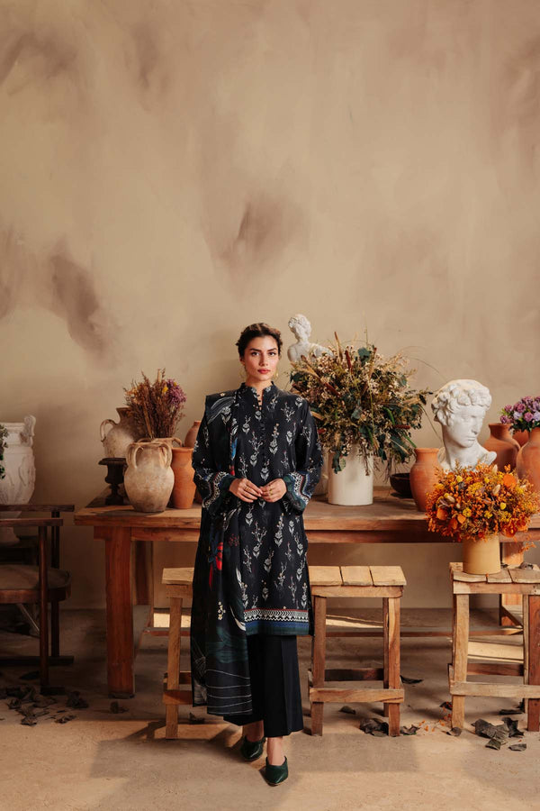 Printed Khaddar 3 Piece