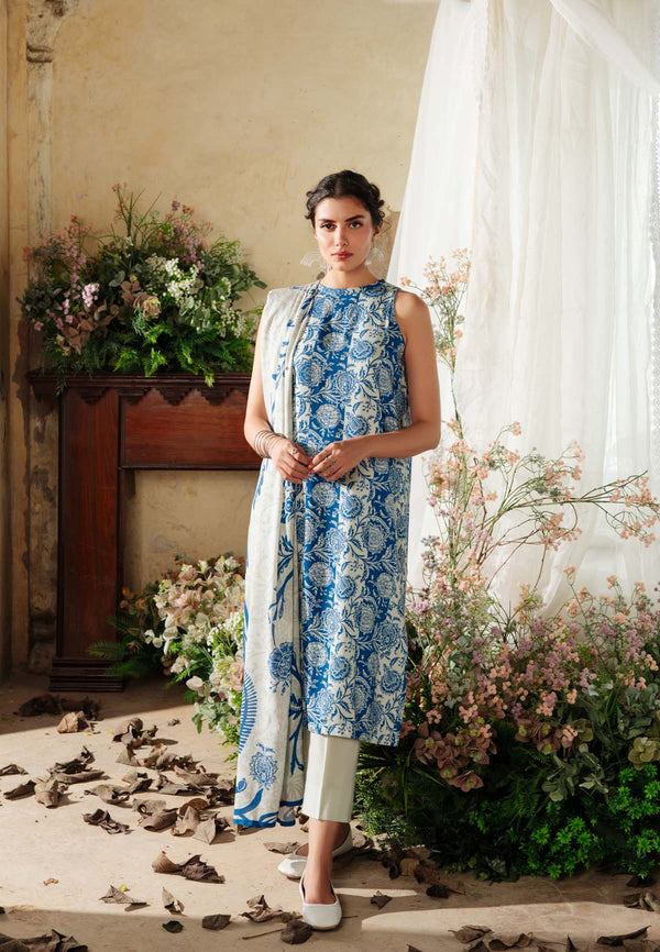 Printed Viscose Crepe 3 Piece