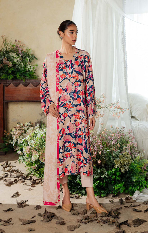 Printed Viscose Crepe 3 Piece