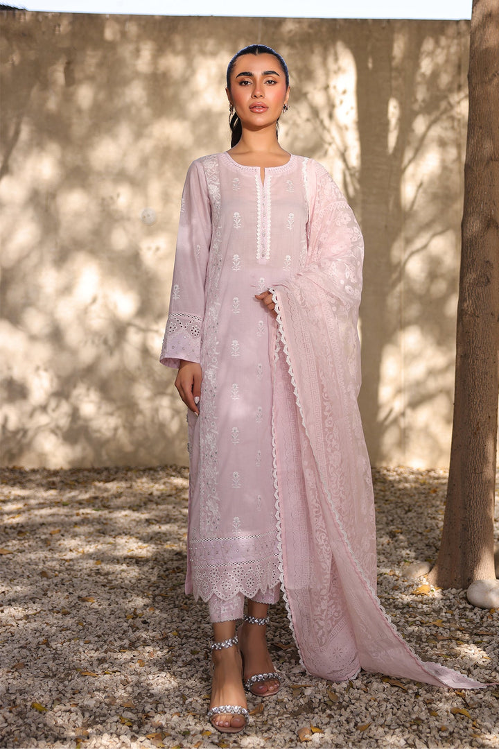 Premium Lawn | Pink Outfit | Unstitched 3pcs